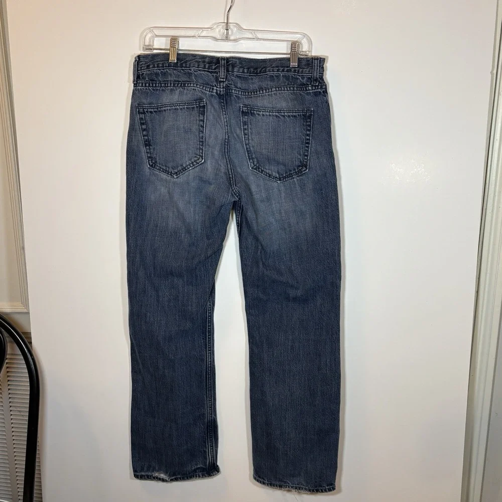 Banana Republic‎ Women's Jeans 32/30 Blue Denim Straight Leg Medium Wash
